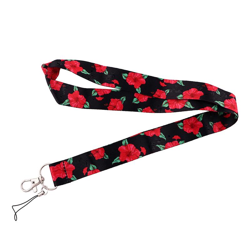 Yoga Sakura Credential Holder Little daisy Lanyard for Key Cute Neck Strap Card ID Badge Holder Key Chain Accessories Wholesale