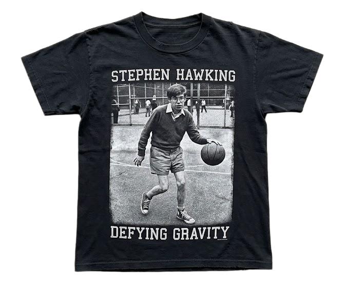 2026 summer New Stephen Hawking play basketball graphics TShirt 100 Cotton Unisexs Clothing unisex Clothing Fashion Y2k Shirt M
