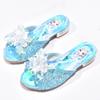 Elsa Blue Princess Summer Sandals for Girls - Cute High Heels Slippers