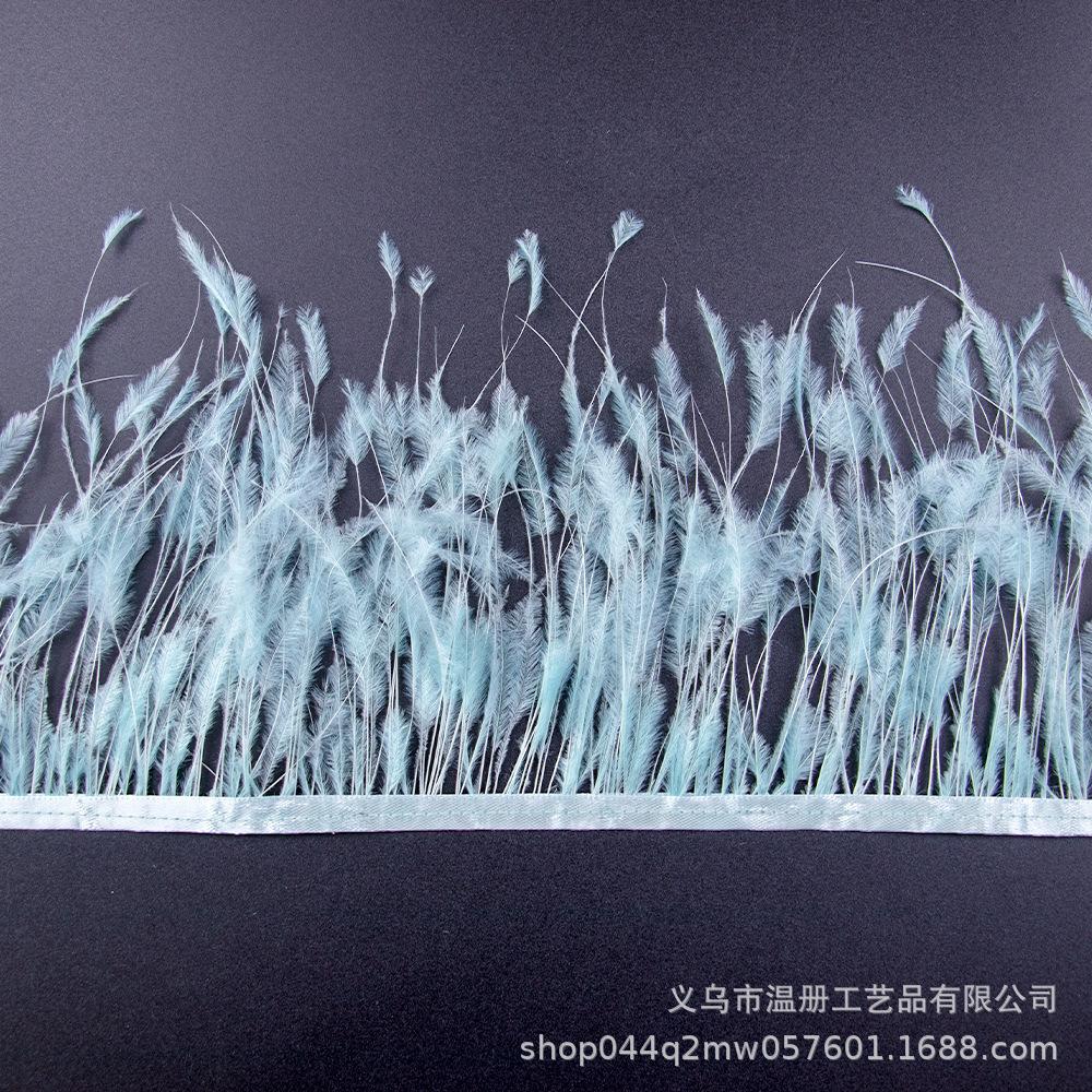 Feather 10-15Cm Burning Silk Ostrich Hair Cloth Edge Clothing Accessories Ostrich Multi-Color Cloth Edge Diy Material