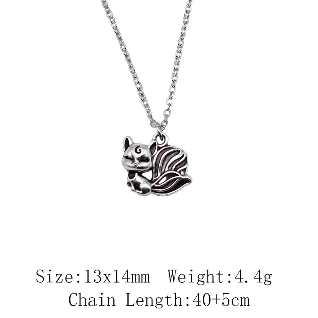 Vintage Animal Pendant Necklace Cat Animal Charm Necklaces Forest Ocean Western Jewelry Gift For Making DIY