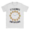 Funny It is Shot O Clock Somewhere Barhopping Drinking Party Tshirt Cotton Clothes Vintage O-neck