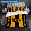 3PCS Football Crest Printed Soft Bedding Set,Including 1pc Duvet Cover And 2pcs Pillowcases Perfect for Bedroom, Dormitory, Fan gift