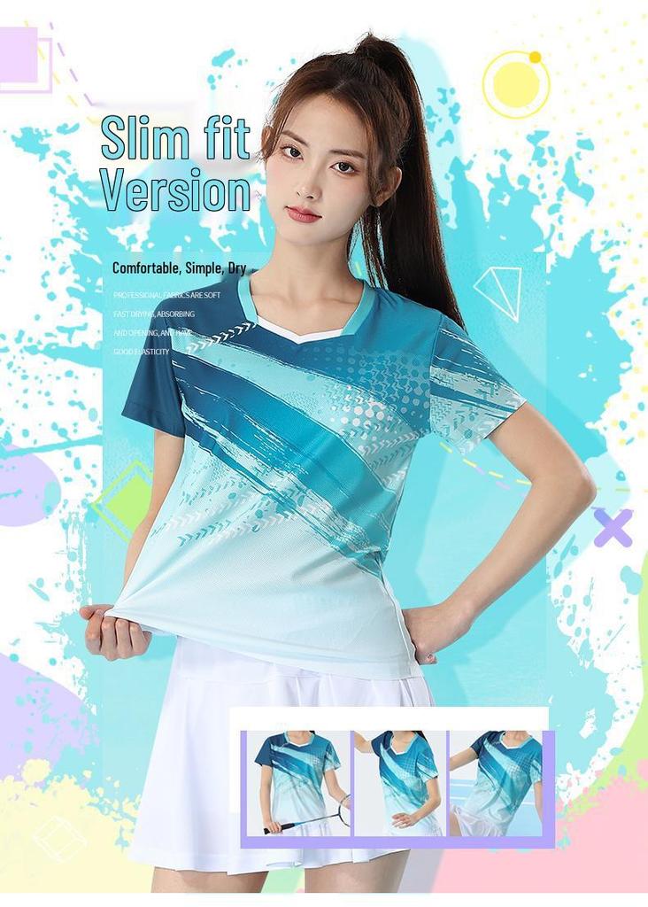 Premium Badminton & Table Tennis Sportswear: Women's Set & Men's Club Training & Competition Jerseys