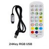 Bluetooth 24-Tasten RGB LED-Streifen-Controller mit Infrarot & App-Dimmung