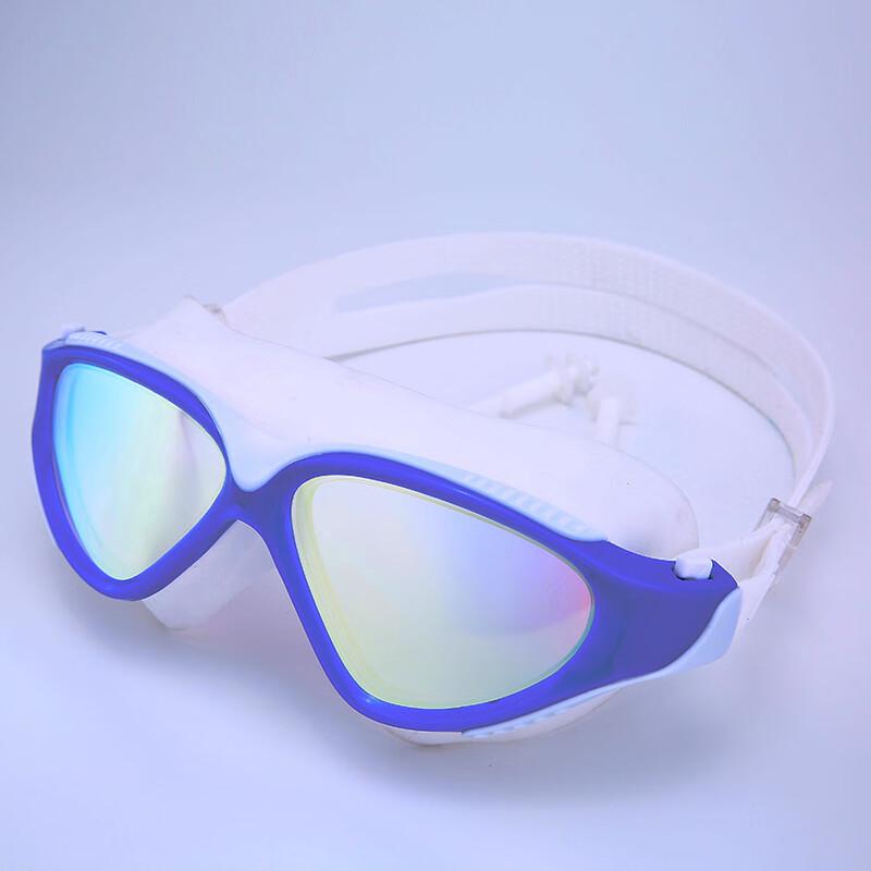 WEZHO Large Frame Unisex Swimming Goggles with Earplugs