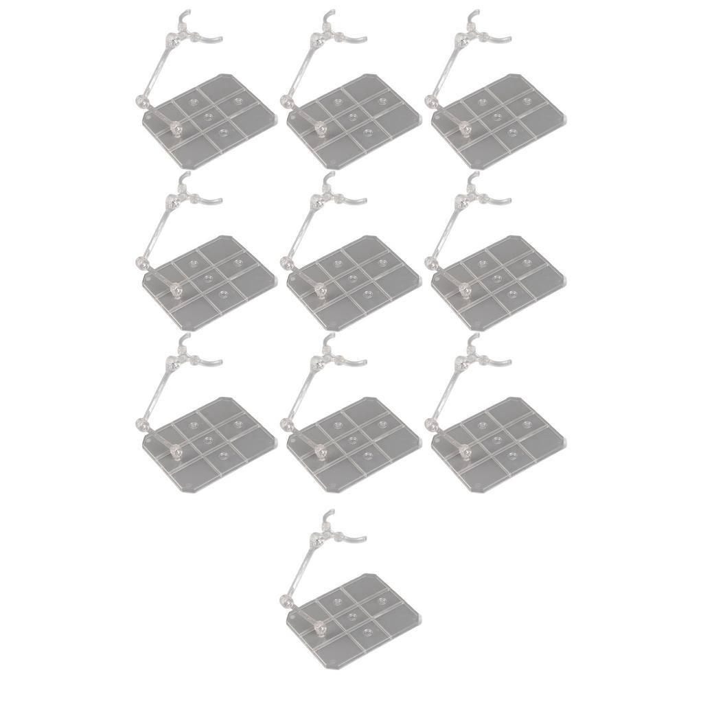 10 Sets Action Figure Stand Transparent Acrylic Anime Figure Display Stand Support Holder Base