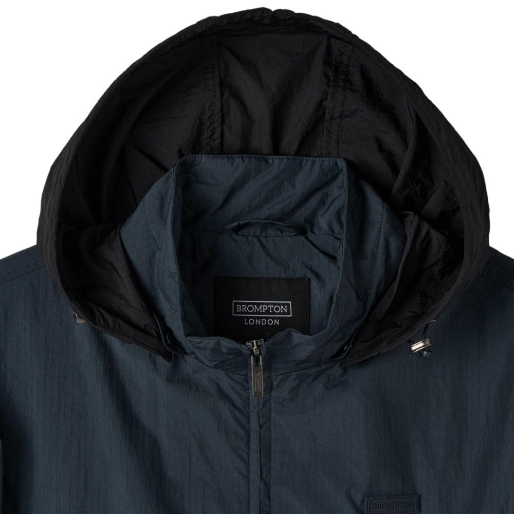 Brompton London Ripstop Hood Detachable Jumper - Navy (P252Mjp181)