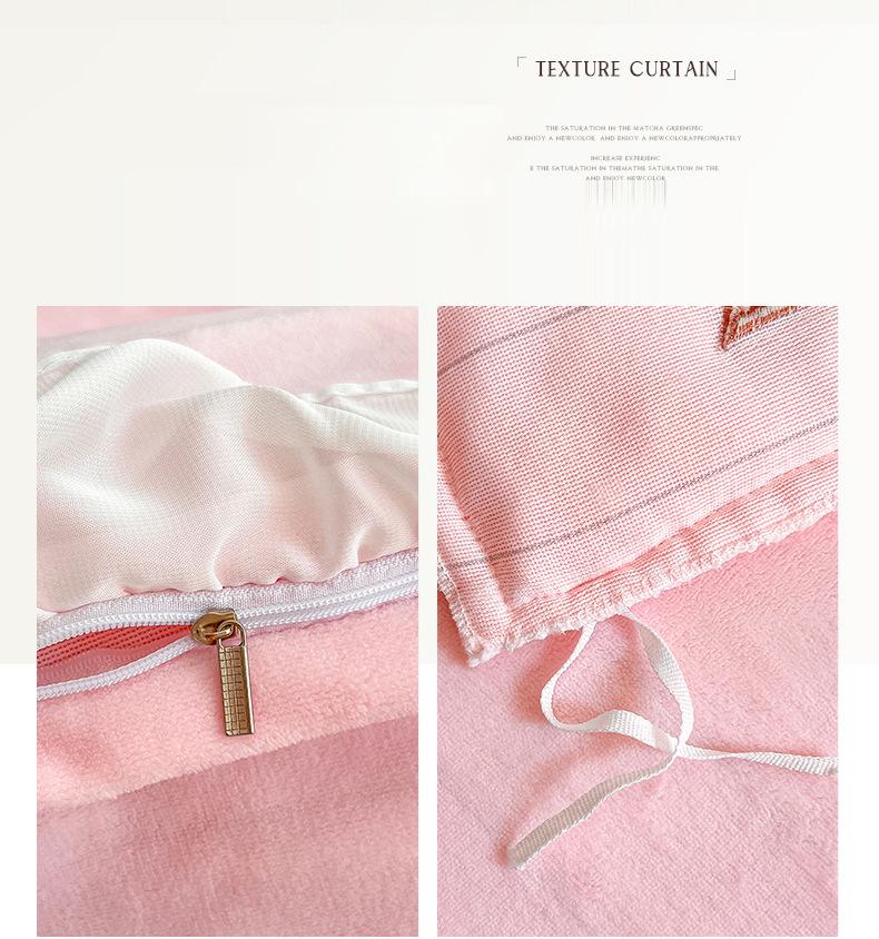 Princess Style Milk Velvet Lace 4-Piece Set: Embroidered Duvet Cover & Solid Color Bed Sheet