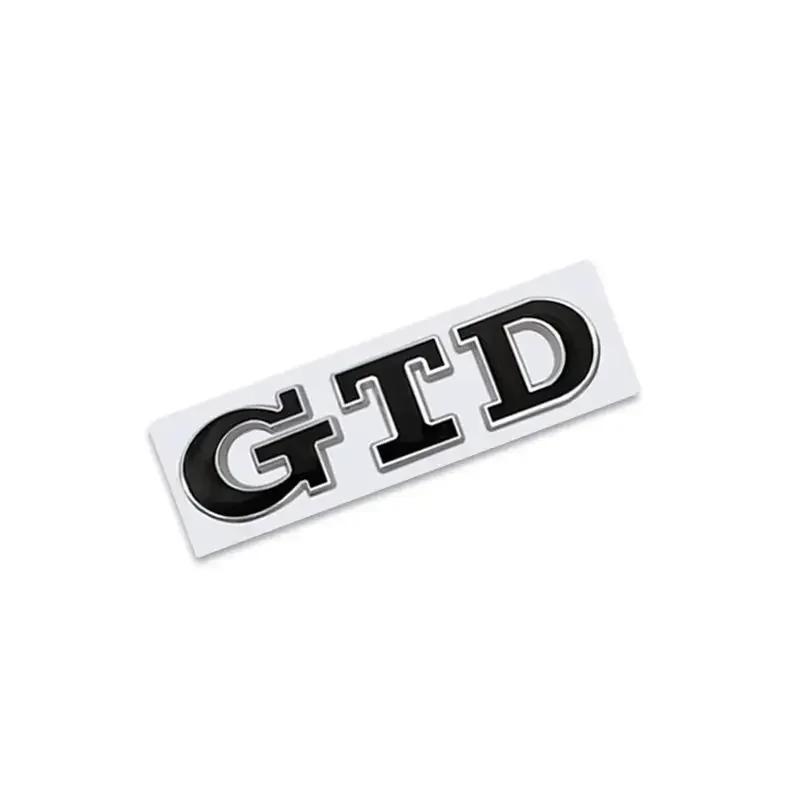 2026 Hot For VW VOLKSWAGEN 3D Metal GTD Logo Car Rear Trunk Badge Sticker Front Grill Emblem For VW Polo Golf 4 5 6 7 GTD MK4 MK