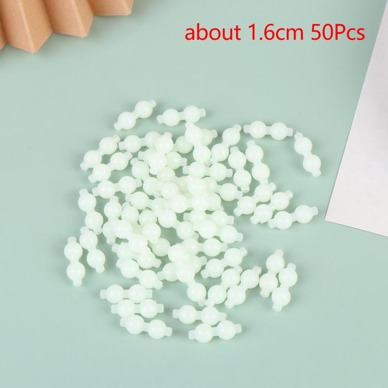 50Pcs Luminous Gourd Bead Fishing Swivel Connector Anti Tangle Tackle Accessories For Saltwater Freshwater Angling Supplies