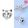 Animal Charms 925 Silver Antelope Tiger Lion Beads Fishbone Dinosaur Pendant Fit Bracelet Woman Fashion Jewelry Exquisite Gifts