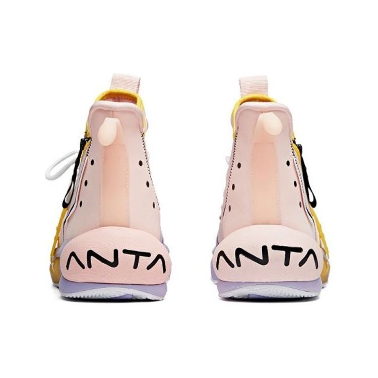 Anta Dragon Ball Super X  Buu Collaboration Majin Buu Zipper High-Top Basketball Shoes Men Sneakers Pink 112011619-6