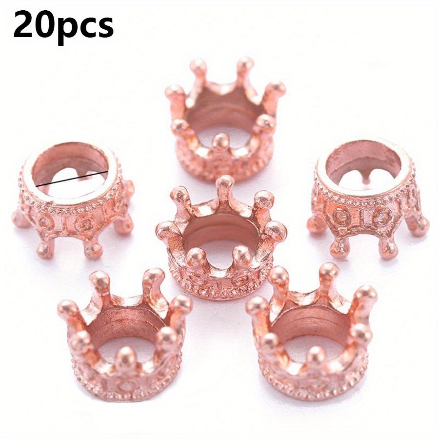 20pcs 1cm Crown Charms Pendants, Antique Silver Gold Rose Gold Metallic, DIY Jewelry Craft Supplies for Necklace Bracelet JXB