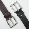 Belt Men'S Leather Pin Buckle Youth Casual Middle-Aged Belt Men'S Trendy Cow Solid Alloy Buckle Leather Retro Belt