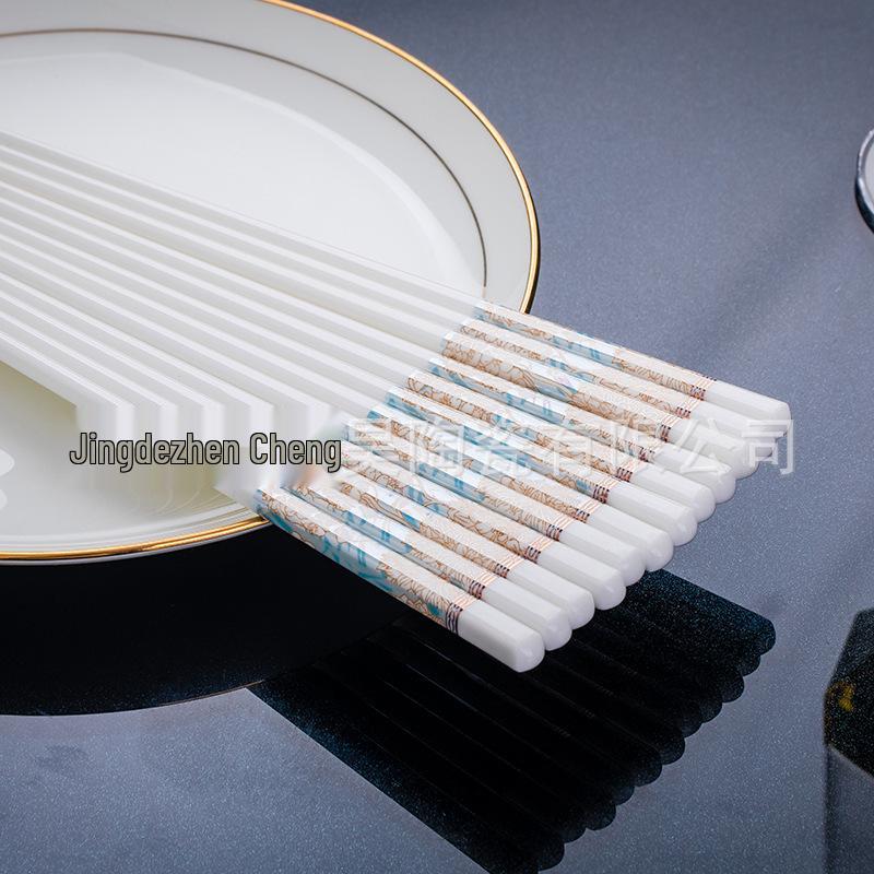 High-Temperature Resistant Luxury Macaron Color Ceramic Chopsticks - Easy To Clean