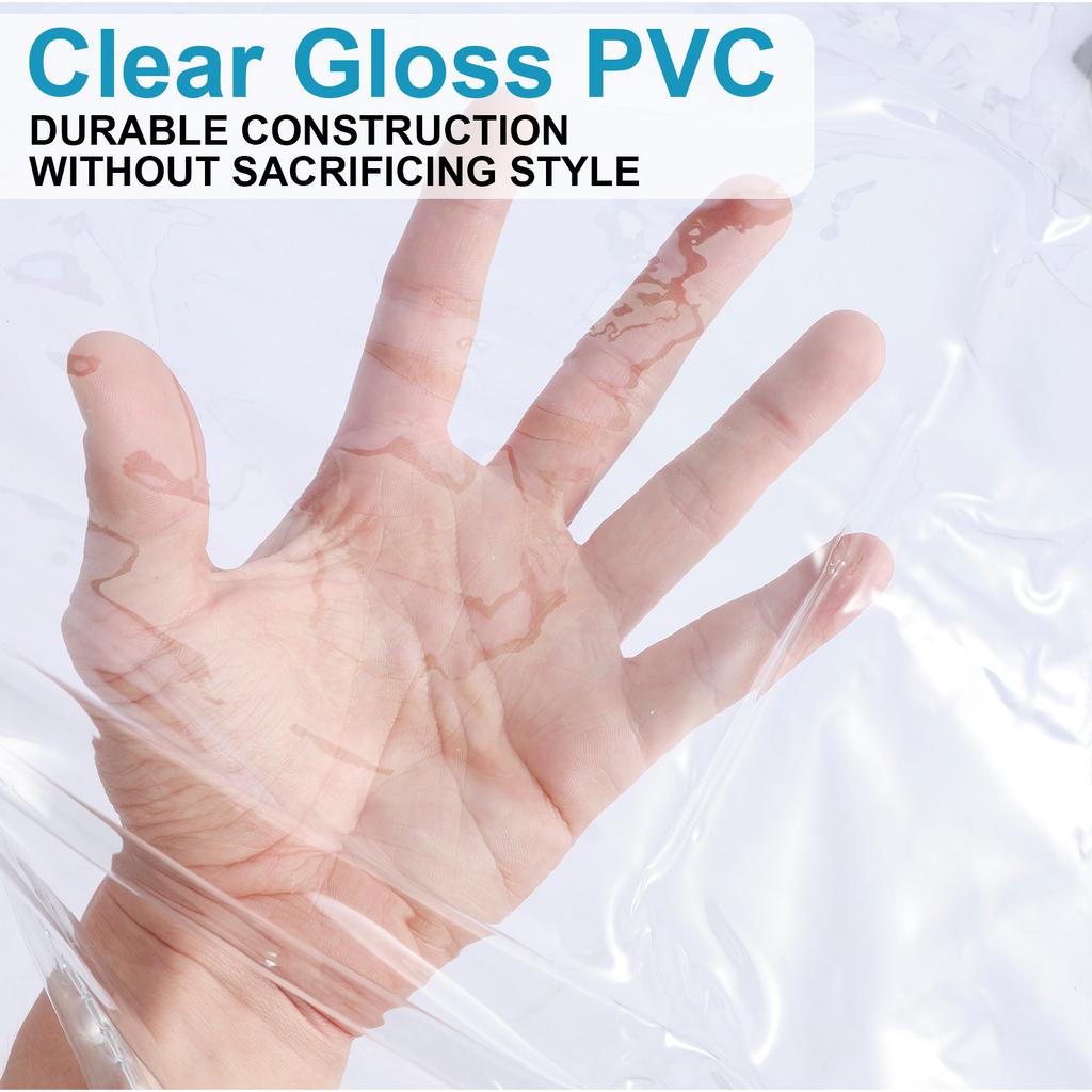 4Pcs Transparent Chair Cover PVC Waterproof Dinning Chair Seat Cover Furniture Protector S/M/L Clear Seat Cushion Protectors