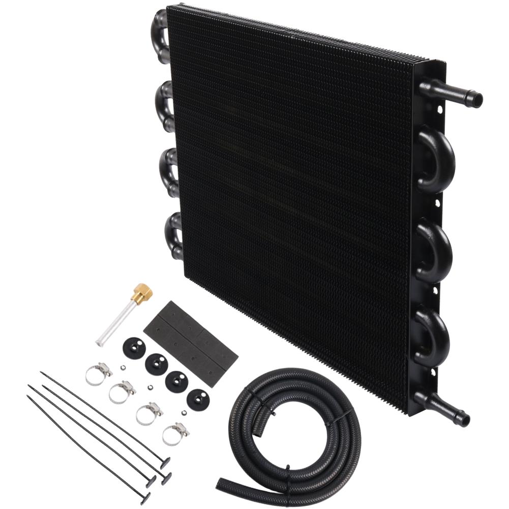 Aluminum Radiator Hose Assembly Transmission Oil Cooler Kit