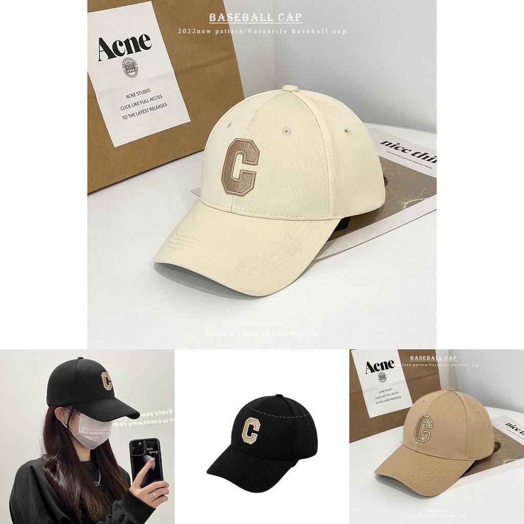 Trendy Black Letter Embroidered Baseball Cap Adjustable Cotton Summer Hat