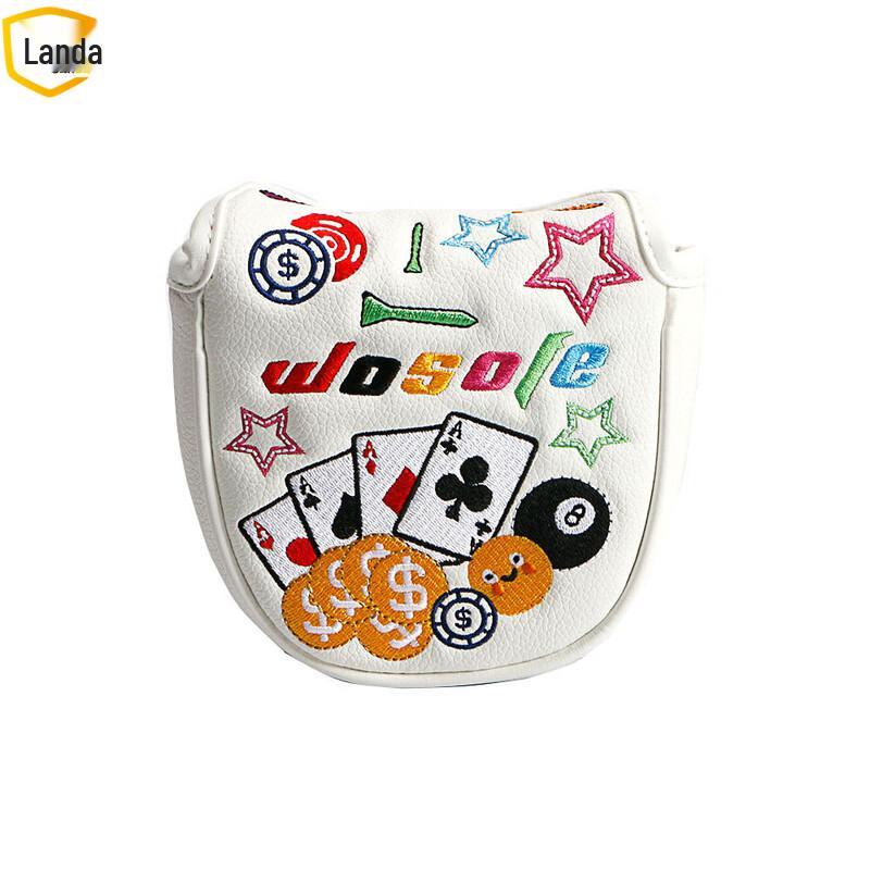 Landa Golf Putter Headcover with Smile Face Pattern