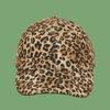 Unisex Fitted Cap Moisture Wicking Baseball Caps with Decorative Loepard Pattern Full Cover Color Easy-Matching