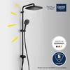 Duschsäule mit manuellem Umsteller - Wassersparend - GROHE Vitalio Comfort 250 - Mattschwarz - 266982431