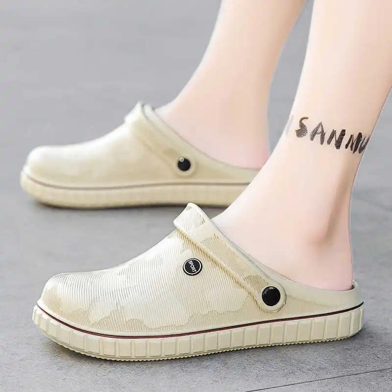 Fashion Plataform Hiphop Shower Slippers For Men Summer Clapper Shoes Beach Sandals Men Sneakers Sports Hospitality Fashion-man