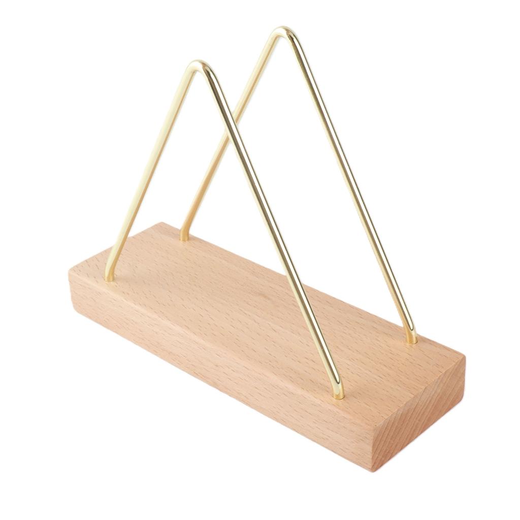 Napkin Holder Unique Creative Iron Wooden Standing Napkin Dispenser for Home Hotel Desk
