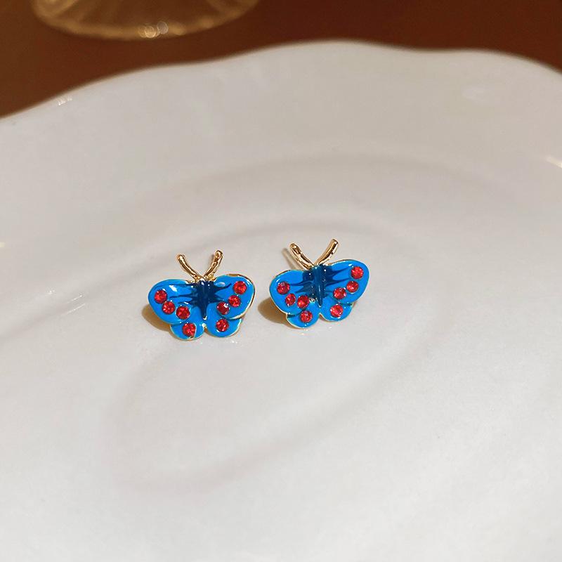 

Monet Garden Pre-owned Vintage High-End Stud Earrings - Luxury Niche Retro Design for Women