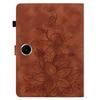 Für OnePlus Pad Lite/Oppo Pad SE Hülle Lilienblumen-Prägung Kartenfächer Leder Tablet-Hülle