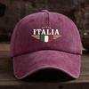 A Fun Italian Letter Print Baseball Cap Unisex Outdoor Fashionable and Versatile Snapback Hat Trendy