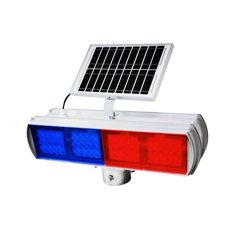 Red & Blue Flashing Road Safety Warning Lights for Construction & Maintenance Vehicles