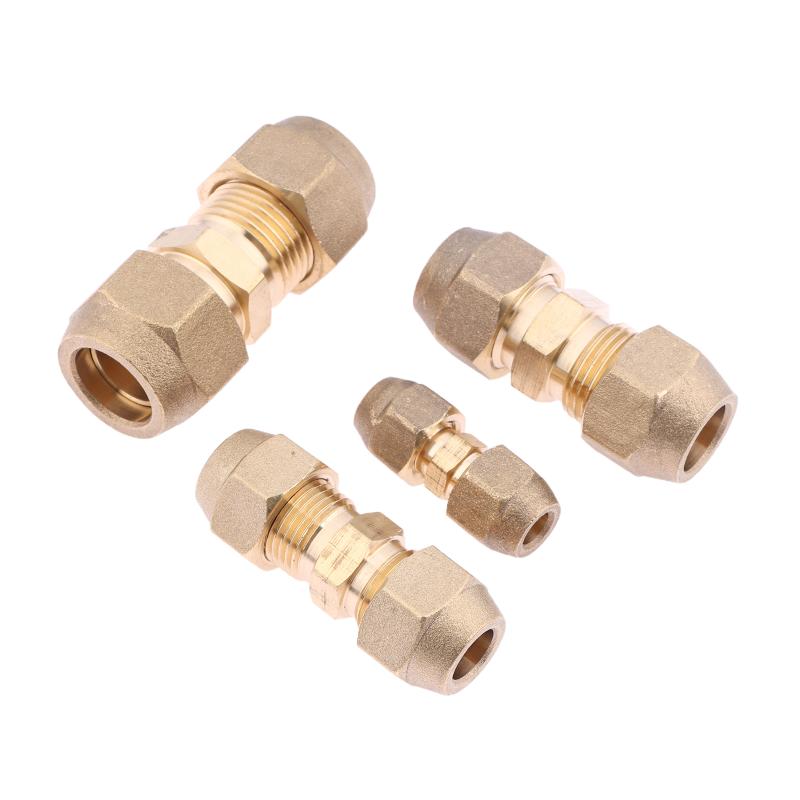 1 Stück 2 3 4 5 mm Schnellverbinder Gerades Rohrverlängerungsstück Schweißfreie Fittings Mit Bördelmuttern Kupferverbinder