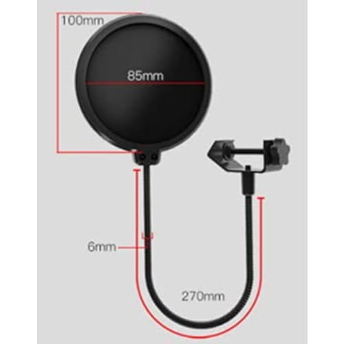 3232 PPLS Pop Screen Pop Guard for Microphone Recording, 10cm Diameter