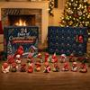 Winter Decoration Items Red Bird Christmas Advent Calendar 24 Unique Miniature Parent Child Interactive Toys Figurines Tree Hanging Ornaments