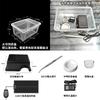 Reptile Habitat Setup Kit Geckos Lizards Frogs Spiders With Hide Shelter Heat Lamp Base ABS Material