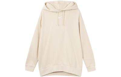 Women's Sweatshirts Women's Beige Hooded Thickened Regular