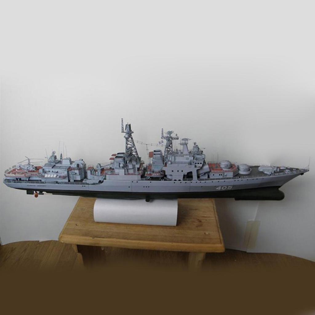 Exquisite 1/200 Russian Levchenko Ship Paper Model Education Puzzle Assemble Toy for Kids Adults Office