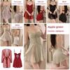 Sleepwear Set With Satin Fabric And V Neck For Comfortable Lounge And Nightwear