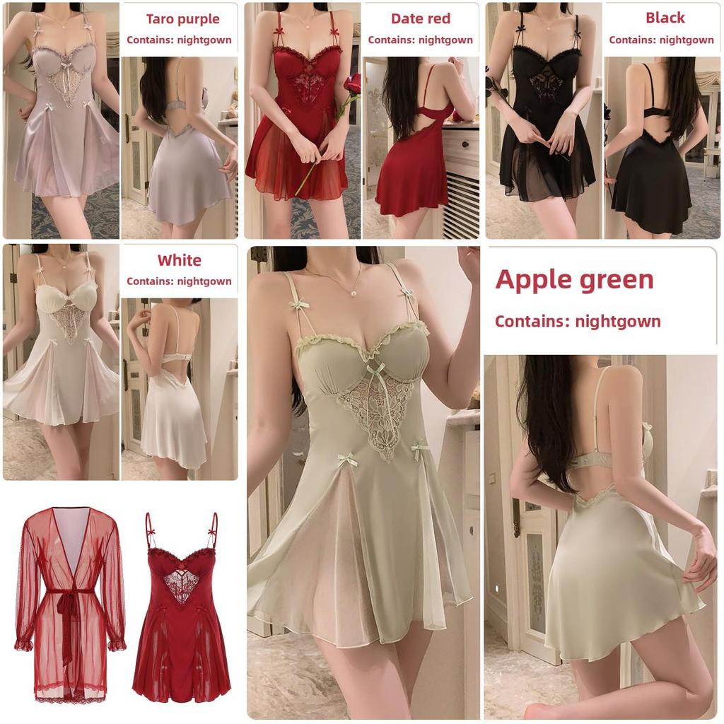 Sleepwear Set With Satin Fabric And V Neck For Comfortable Lounge And Nightwear