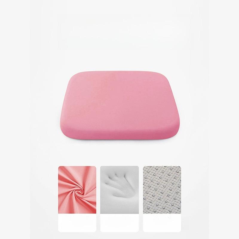 

Memory Foam Seat Cushion Slow-Rebound Anti-Sagging Design Ergonomic Chair Cushion/Contoured Support/Durable Cushion 40*40*4cm рожевий