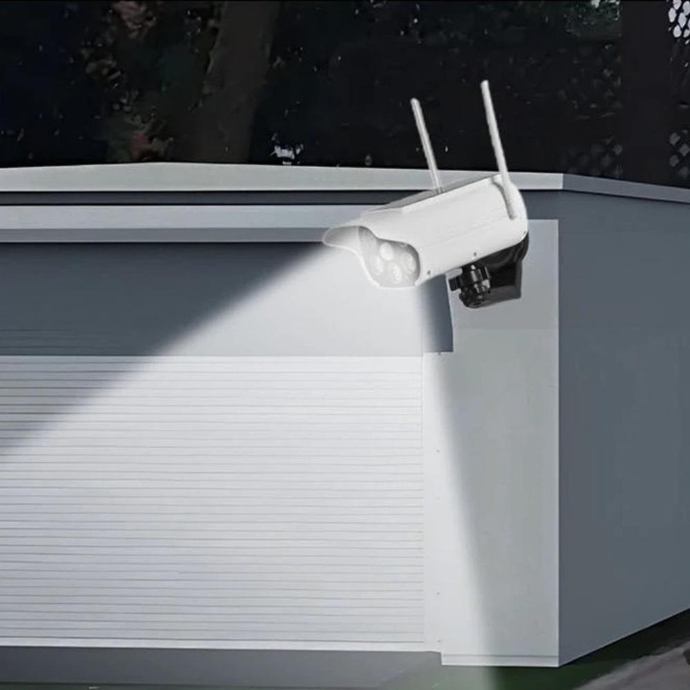 Solar magnetic monitoring light LED anti-theft wireless simulation human body induction camera wall lamp lighting street lamp