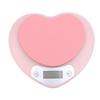 Kuchyňská váha na pečení Růžová ve tvaru srdce Vysoce přesná digitální váha 5 kg / 1 g LCD Elektronická váha Měřicí nástroj Kuchyňská váha