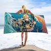 Towel Beach Genshin Varka Bath Quick-Drying Lightweight Portable Sauna Camping Swim Pool Impact Travel