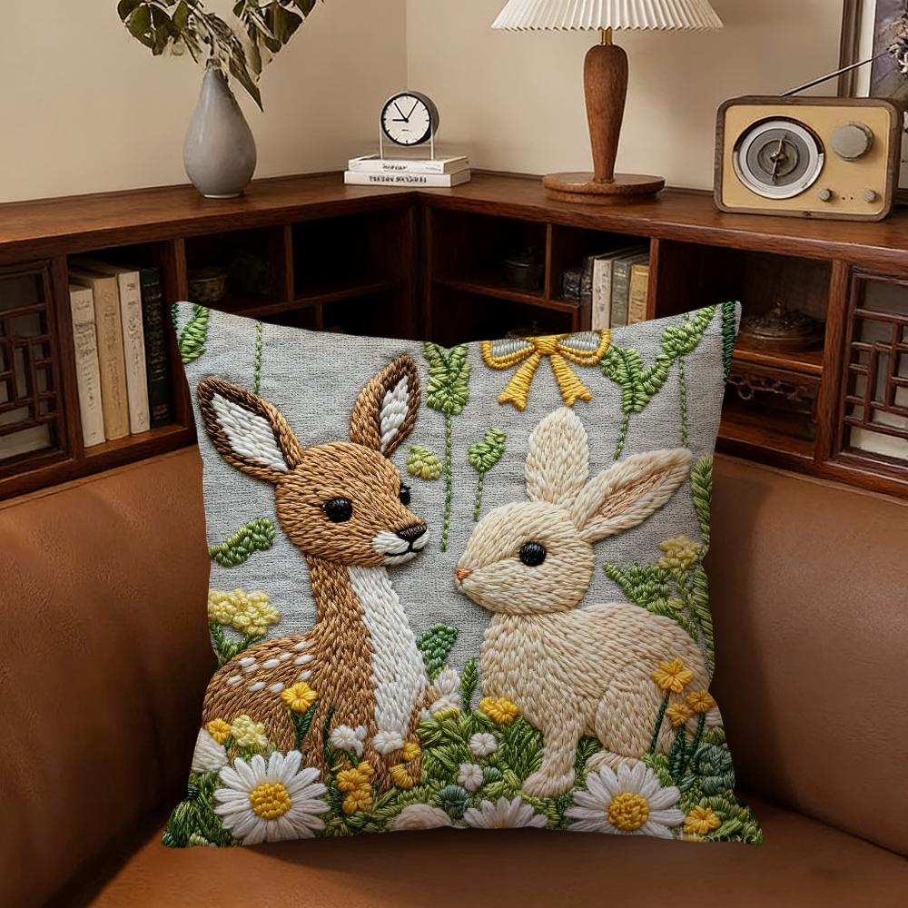 Christmas-Themed Texture Cushion Cover For Pillow Printing Sofa Decoration Home Car Room Coffee Shop Office Nordic Simplicity