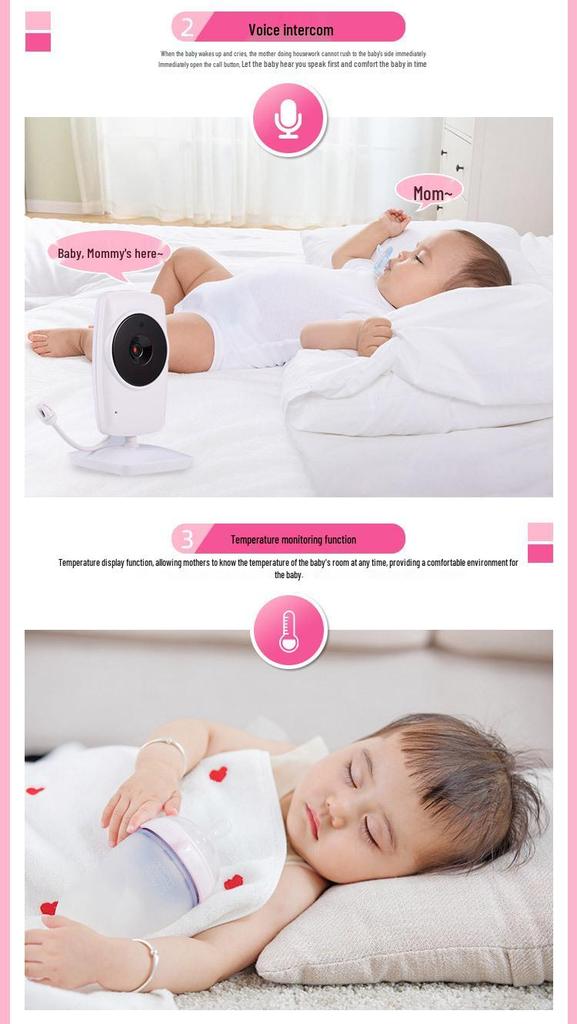 3.2-inch Baby Monitor with Two-way Talk & ECO Smart Wake-up