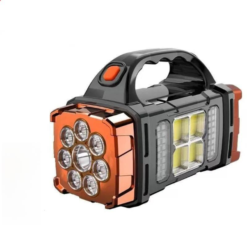 

Высокомощные светодиодные фонарики для кемпинга, рабочий фонарь, солнечная зарядка, 4 передачи, USB-аккумулятор, водонепроницаемый фонарь для улицы Large size - Gold,1PC