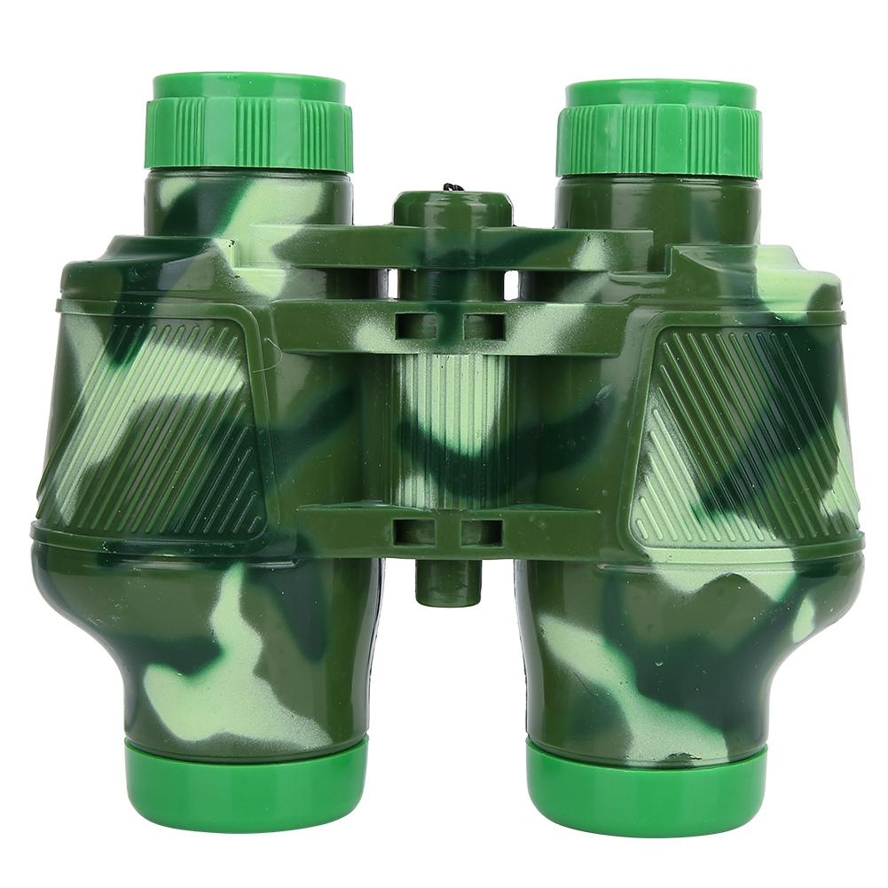 Children Outdoor Plastic Binocular With Lanyard   Kid Telescope Toy Gift (Green)