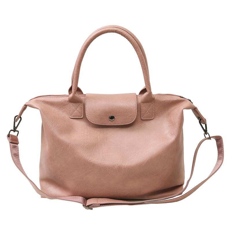 

Waterproof Travel Luggage Bag Large Capacity Shoulder Crossbody Bag Sports Fitness Bag рожевий