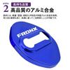 SAWAKAKI Suzuki Front Door Striker Cover Door Lock Cover with Logo Resistant Metal Custom Parts Set of 4 (Blue)